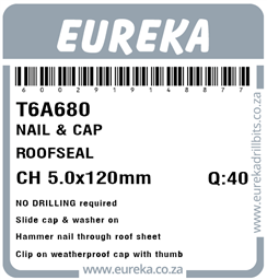 T6A680 - Roof Nail & Cap -T6A680_Label_T